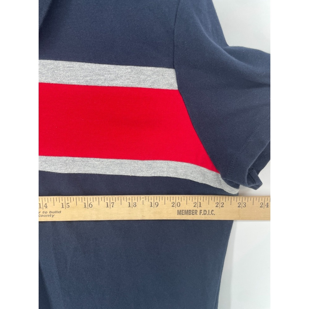 Tommy Hilfiger Polo Shirt Women XXL Zip Collar Colorblock Preppy Retro Golf Lot - Picture 7 of 15